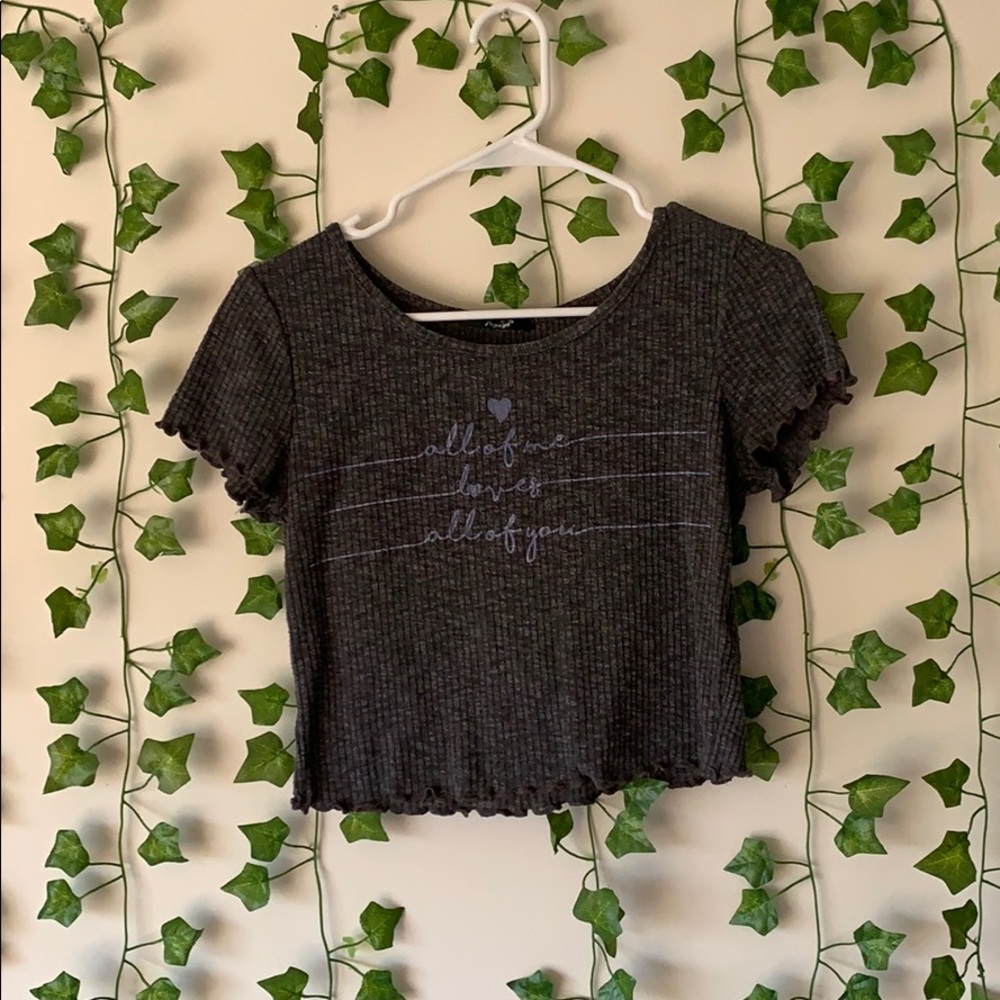 Fun crop top! Good for any climate